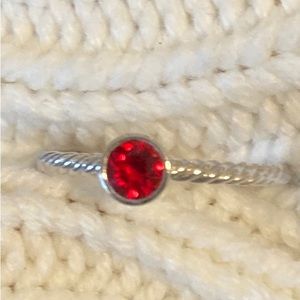Touchstone Crystal by Swarovski Birthstone Ring July Size 7